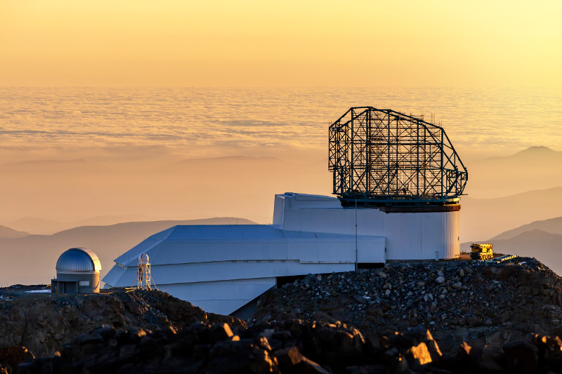 LSST at sunset. Credit: Gianluca Lombardi (2018).